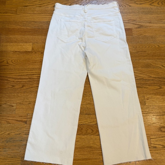 J. Crew Slim Wide Leg White Jeans - Picture 4 of 4